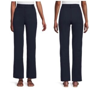 Commando Neoprene CEO Wide Leg Trousers Navy Blue size Large